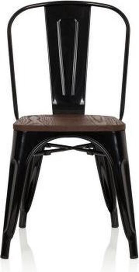 Hjh office Vergaderstoel Staal Iepenhout Zwart Vantaggio Comfort W