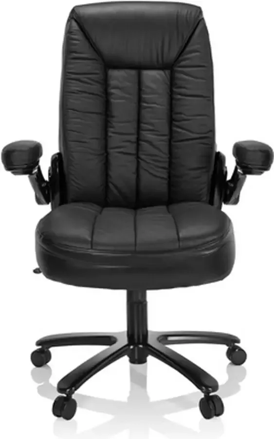 hjh office INSTRUCTOR III Leder XXL bureaustoel Zwart