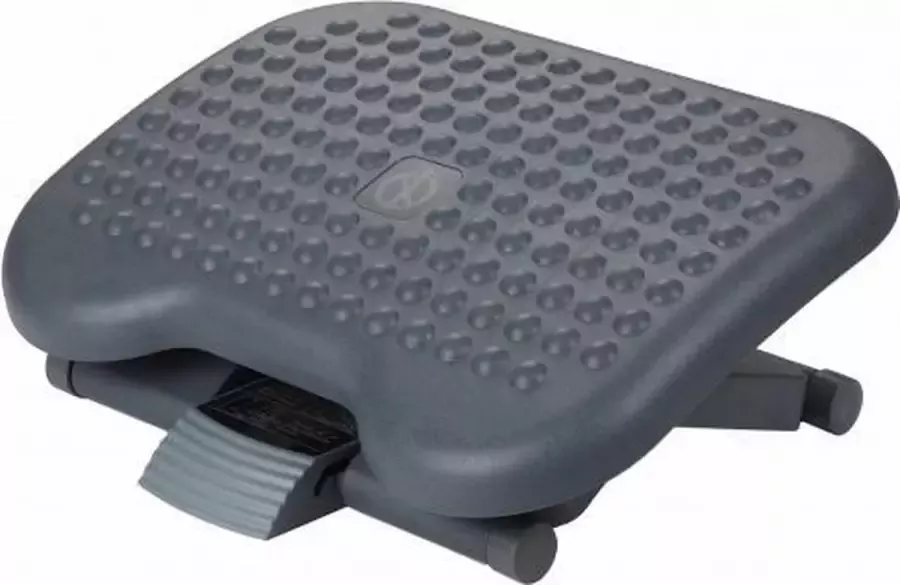 Hjh office Piedino Dot Voetensteun In hoek verstelbaar Chroom Zwart