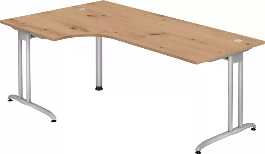 Hjh OFFICE PRO BELA 82 S Bureau 200 x 120 Knoestige Eiken