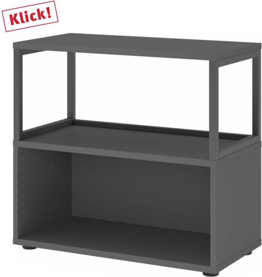 Hjh OFFICE PRO FlexWall 2 OH kast + frame met verstelbare poten Grafiet