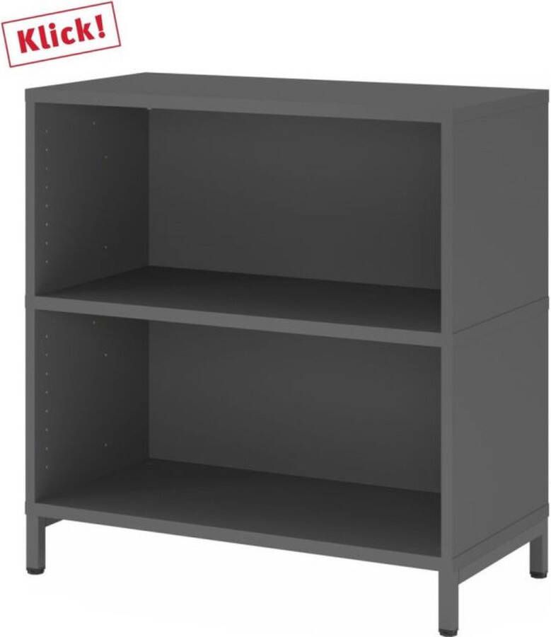 Hjh OFFICE PRO FlexWall 2 OH kast met sokkelframe Grafiet