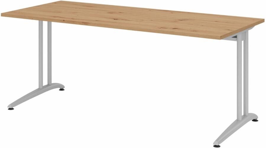 Hjh OFFICE PRO BELA 19 S Bureau 180 x 80 Knoestige Eiken - Foto 2