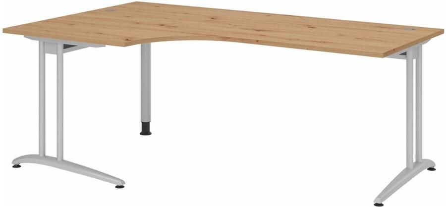 Hjh OFFICE PRO BELA 82 S Bureau 200 x 120 Knoestige Eiken - Foto 2