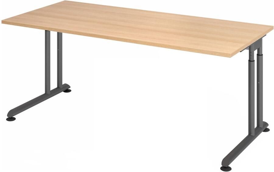 Hjh OFFICE PRO Bureau In Hoogte Verstelbaar Meerkleurig Zeno 19 G 180x80