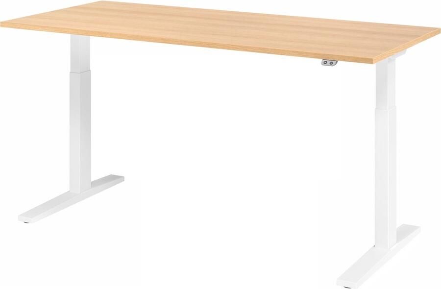 Hjh OFFICE PRO Bureau XMKA elektrisch in hoogte verstelbaar 180 x 80 esdoorn grafiet - Foto 4