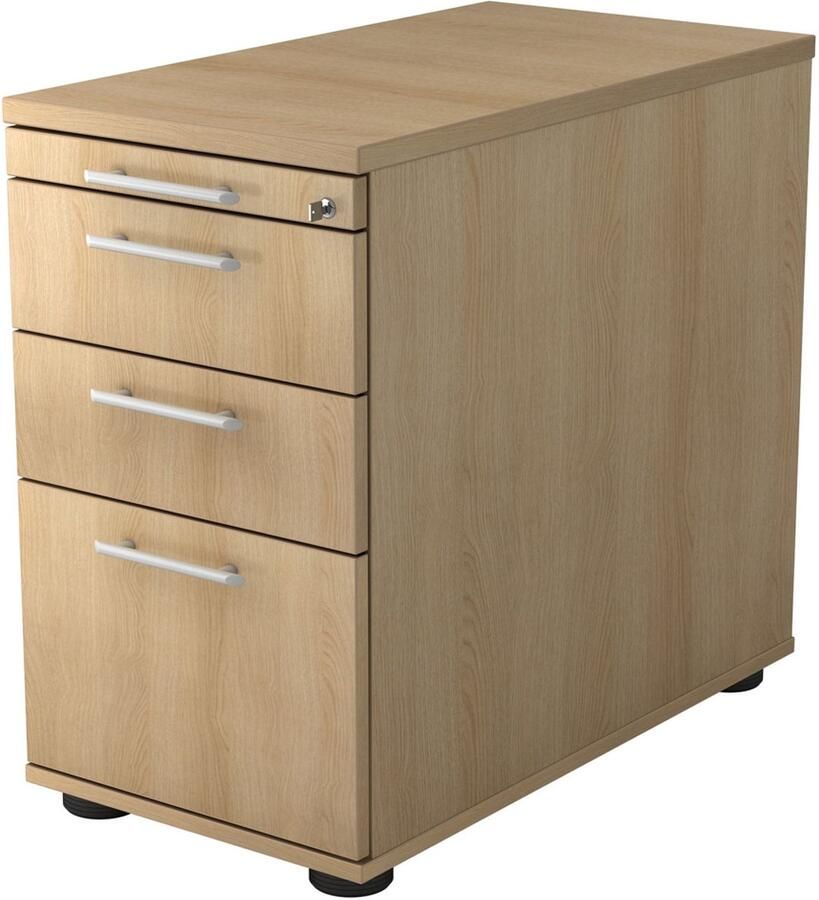 Hjh OFFICE PRO Ladeblok 2 Lades Eik 42 8 x 80 x 72-76 cm Signa Sc40 RE