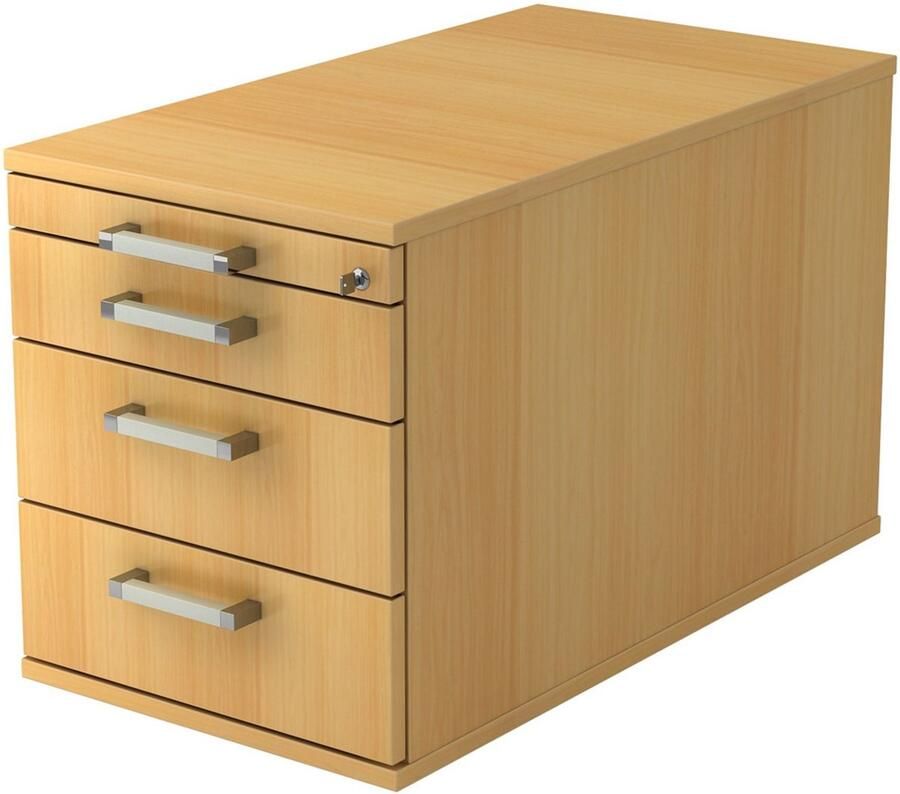 Hjh OFFICE PRO Ladeblok 3 Lades Verrijdbaar Beuken 42 8 x 80 x 51 2 cm Signa Tc30 CE