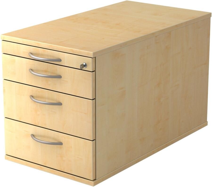 Hjh OFFICE PRO Ladeblok 3 Lades Verrijdbaar Esdoorn 42 8 x 80 x 51 2 cm Signa Tc30 BM