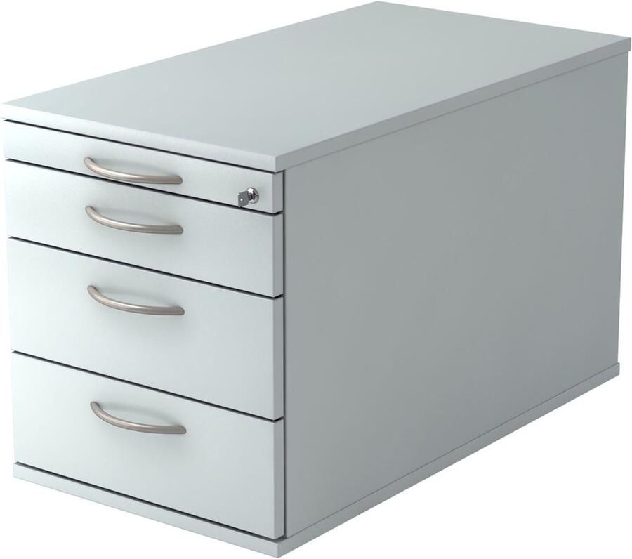 Hjh OFFICE PRO Ladeblok 3 Lades Verrijdbaar Grijs 42 8 x 80 x 51 2 cm Signa Tc30 BM