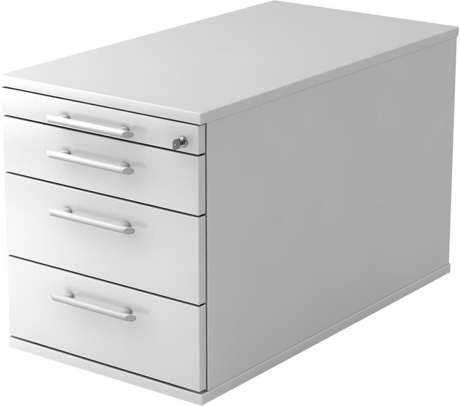 Hjh OFFICE PRO Ladeblok 3 Lades Verrijdbaar Wit 42 8 x 80 x 51 2 cm Signa Tc30 RE