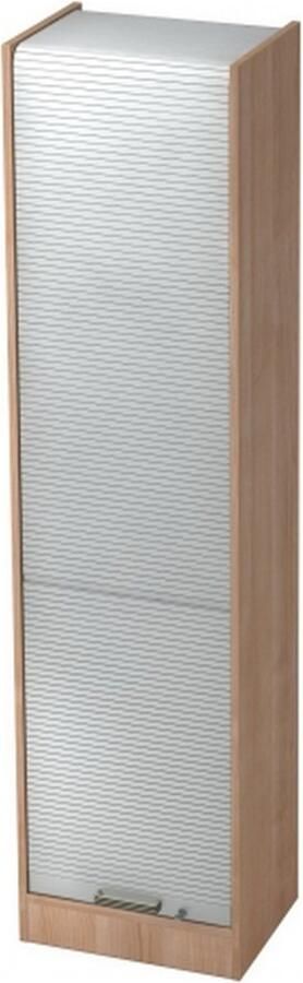 Hjh OFFICE PRO Wandkast Walnoot Zilver 50 x 40 x 200 4 cm Signa R50 SG - Foto 2