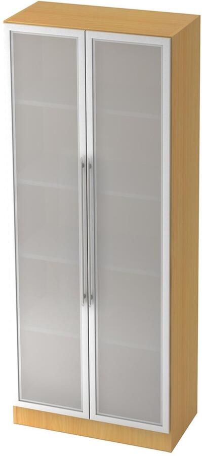 Hjh OFFICE PRO Wandkast Beuken Zilver 80 x 42 x 200 4 cm Signa G 7100G RE