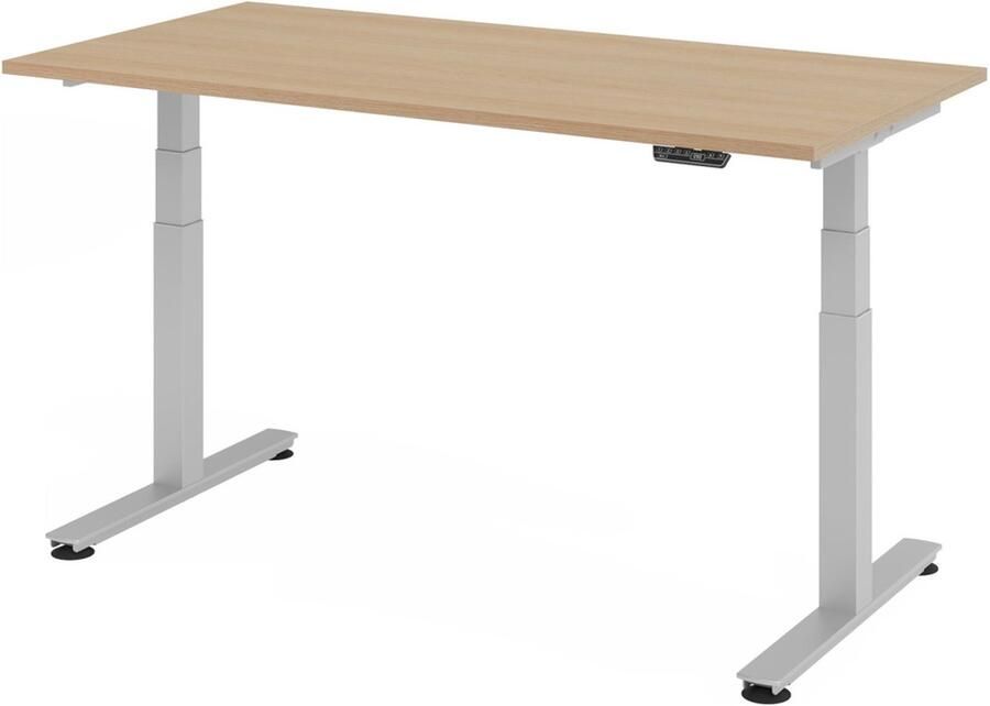 Hjh OFFICE PRO XDSM 16 S Bureau 160 x 80 Knoestige Eiken Tafelhoogte I Elektrisch in hoogte verstelbaar - Foto 2