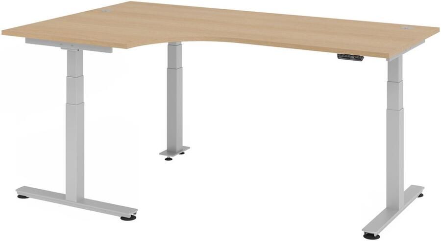 Hjh OFFICE PRO XDSM 82 S Bureau 200 x 120 Knoestige Eiken Tafelhoogte I Elektrisch in hoogte verstelbaar - Foto 2