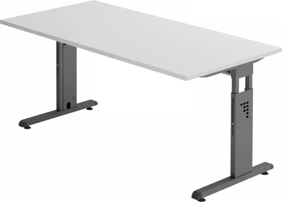 Hjh OFFICE PRO MEGA 16 G Bureau 160 x 80 Tafelhoogte I In hoogte verstelbaar Grijs Grafiet