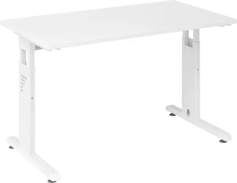 Hjh OFFICE PRO MEGA 612 W Bureau Tafelhoogte I In hoogte verstelbaar Wit Wit