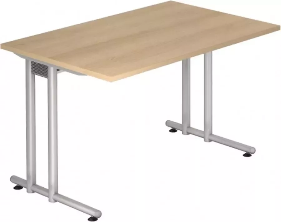 Hjh OFFICE PRO Bureau Eik Nano 12 S Melamine-gecoate Spaanplaat - Foto 2