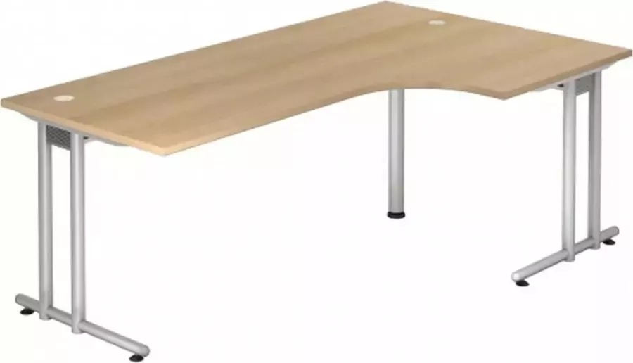 Hjh OFFICE PRO Bureau Eik Nano 82 S Melamine-gecoate Spaanplaat - Foto 2