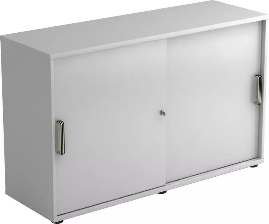 Hjh OFFICE PRO Schuifdeurkast Grijs 120 x 40 x 74 8 cm Beta 1752S