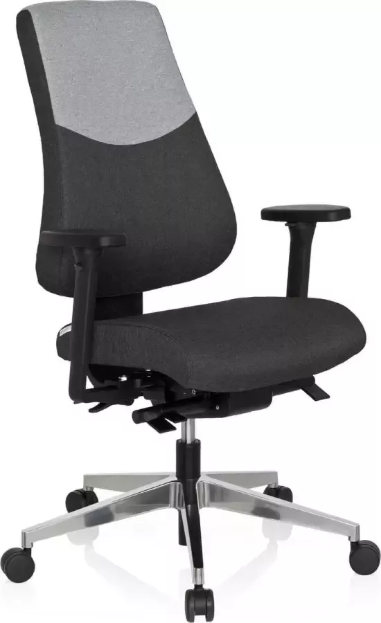 Hjh office Pro-Tec 600 Bureaustoel Stof Donkergrijs lichtgrijs