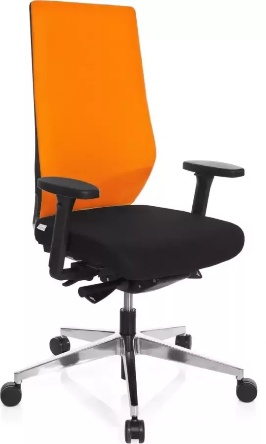 Hjh office Pro Tec 700 Bureaustoel Stof Zwart oranje