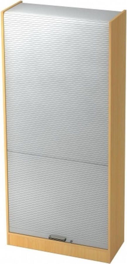 Hjh OFFICE PRO Wandkast Beuken Zilver 90 x 40 x 200 4 cm Signa R90 SG - Foto 1