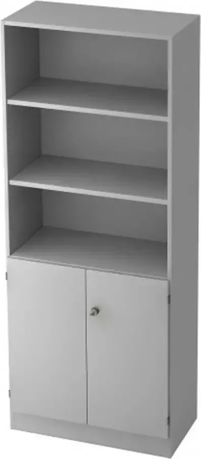 Hjh OFFICE PRO Wandkast Grijs 80 x 42 x 200 4 cm Signa K 6770 SG