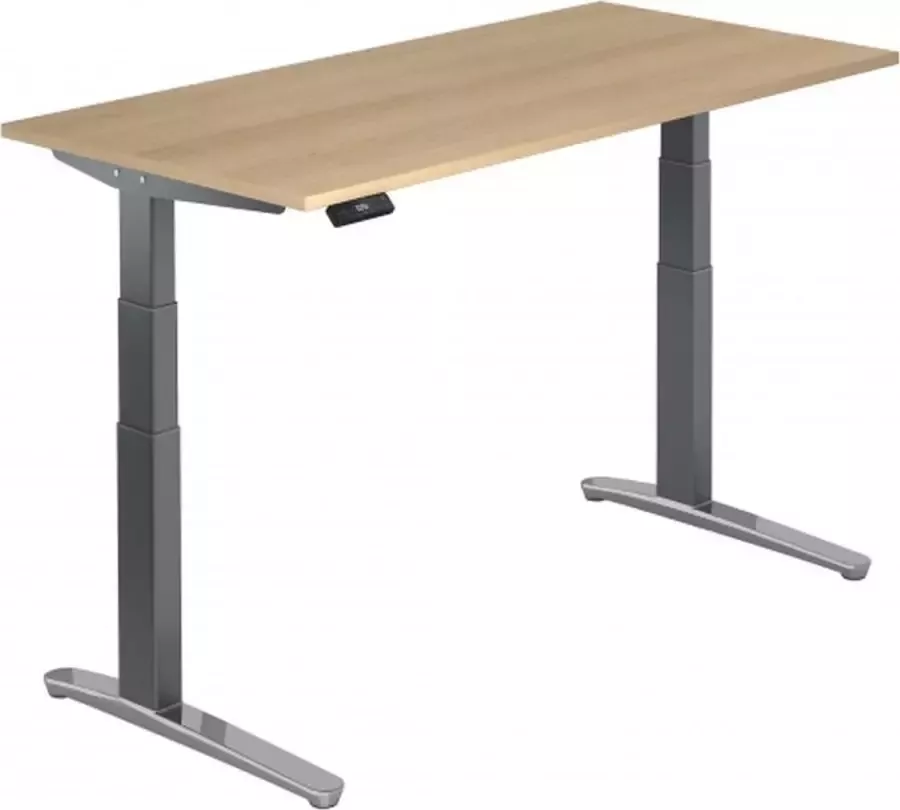 Hjh OFFICE PRO Bureau In Hoogte Verstelbaar Eiken Bureau In Hoogte Verstelbaar Eiken Bureau In Hoogte Verstelbaar Eiken Bureau In Hoogte - Foto 3