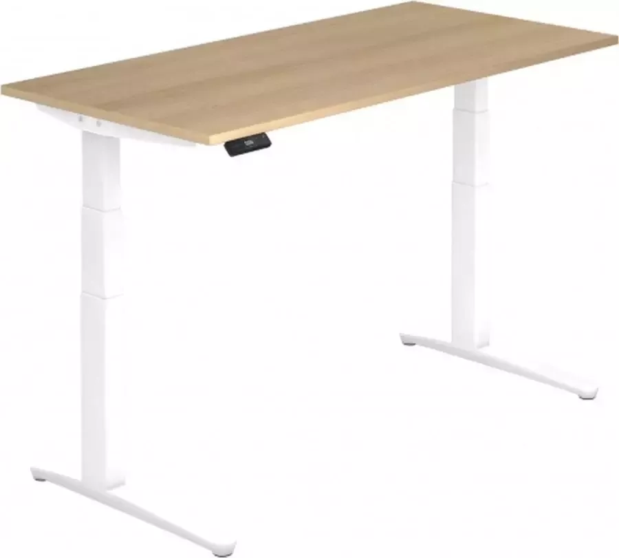 Hjh OFFICE PRO XBHM 16 WW Bureau 160 x 80 Knoestige Eiken Tafelhoogte I Elektrisch in hoogte verstelbaar - Foto 2