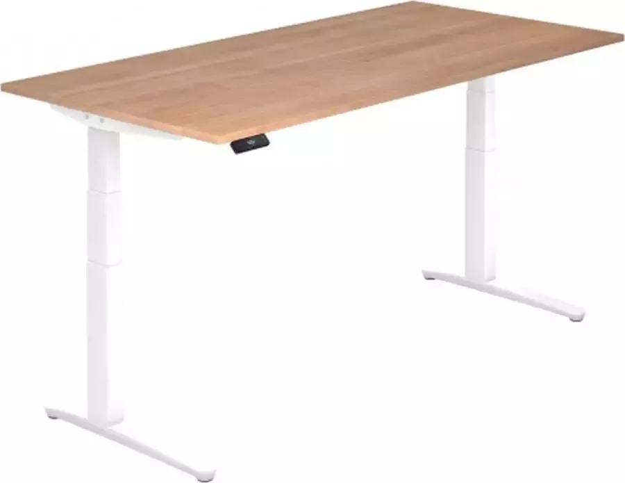 Hjh OFFICE PRO XBHM 2E WW Bureau 200 x 100 Knoestige Eiken Tafelhoogte I Elektrisch in hoogte verstelbaar - Foto 2