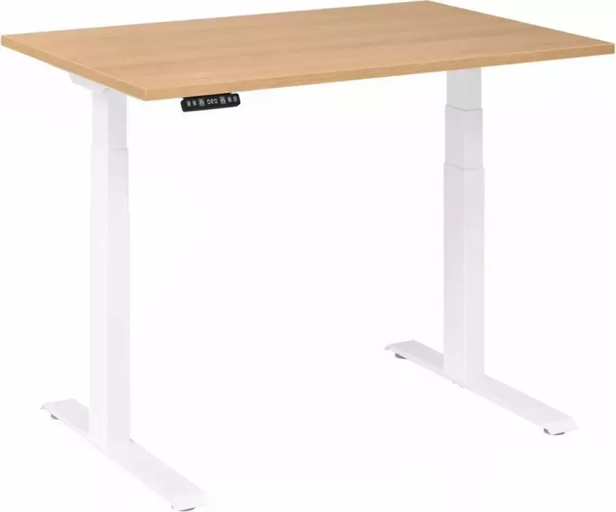 Hjh OFFICE PRO XDKB 12 W Bureau 120x80 Eiken Tafelhoogte I Elektrisch in hoogte verstelbaar - Foto 2