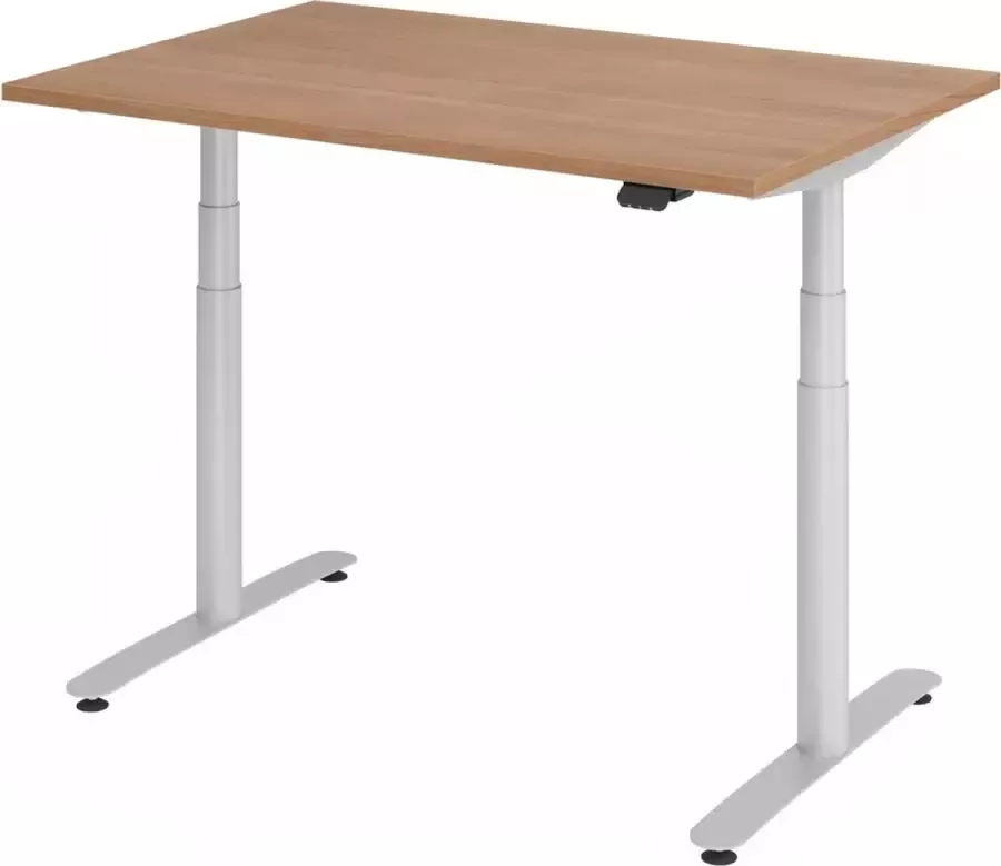 Hjh OFFICE PRO XDLR 12 S 120x80 Bureau elektrisch in hoogte verstelbaar 120x80 Walnoot Tafelhoogte I Elektrisch in hoogte verstelbaar