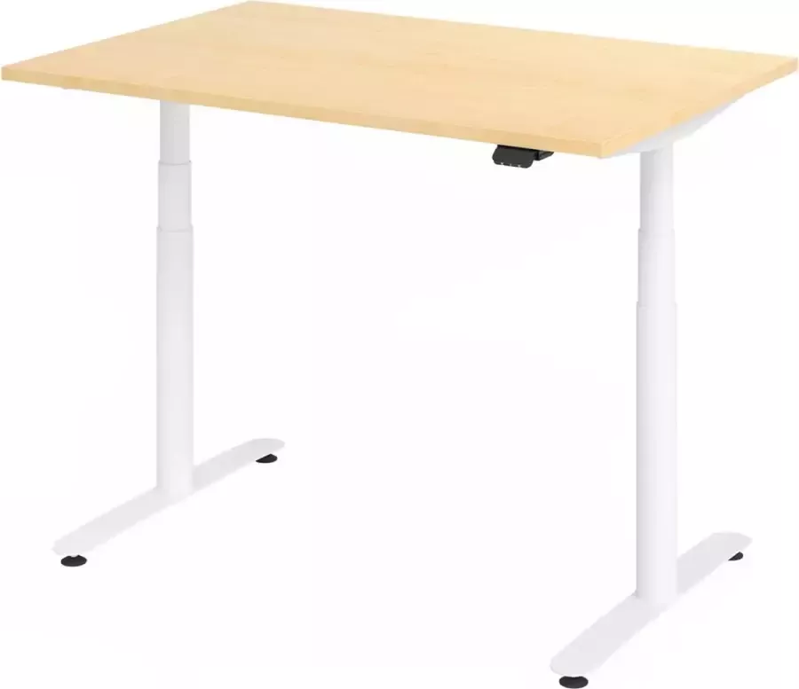 Hjh OFFICE PRO XDLR 12 W 120x80 Bureau elektrisch in hoogte verstelbaar Esdoorn 120x80 Tafelhoogte I Elektrisch in hoogte verstelbaar