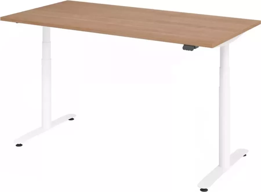 Hjh OFFICE PRO XDLR 16 W 160x80 Bureau elektrisch in hoogte verstelbaar 160 x 80 Walnoot Tafelhoogte I Elektrisch in hoogte verstelbaar