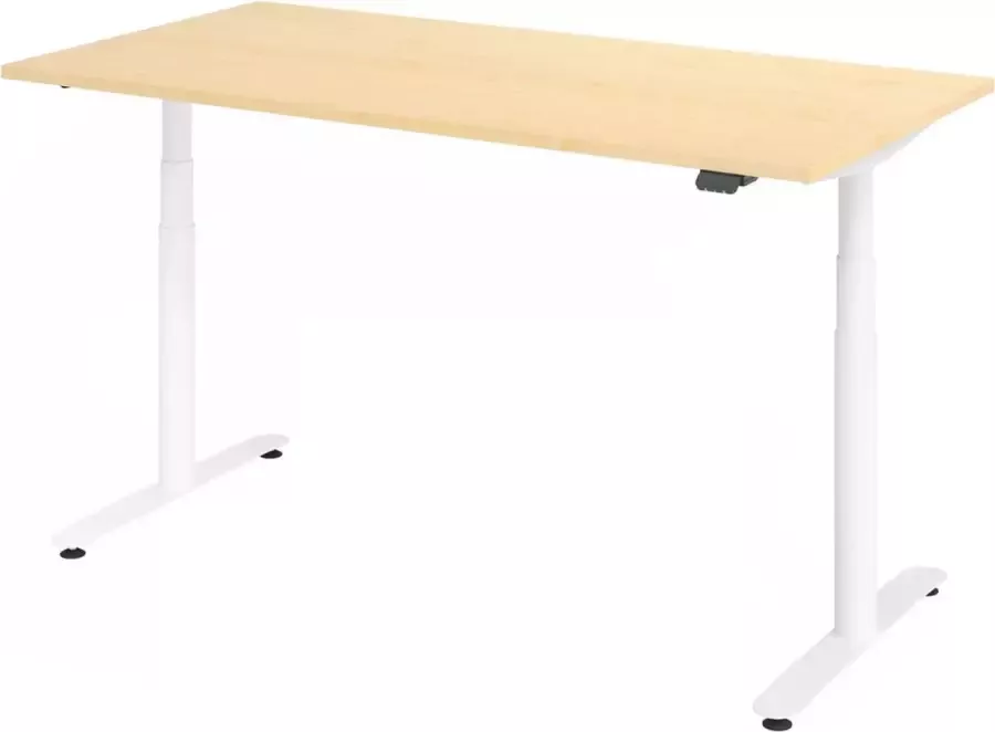 Hjh OFFICE PRO XDLR 16 W 160x80 Bureau elektrisch in hoogte verstelbaar Esdoorn 160 x 80 Tafelhoogte I Elektrisch in hoogte verstelbaar