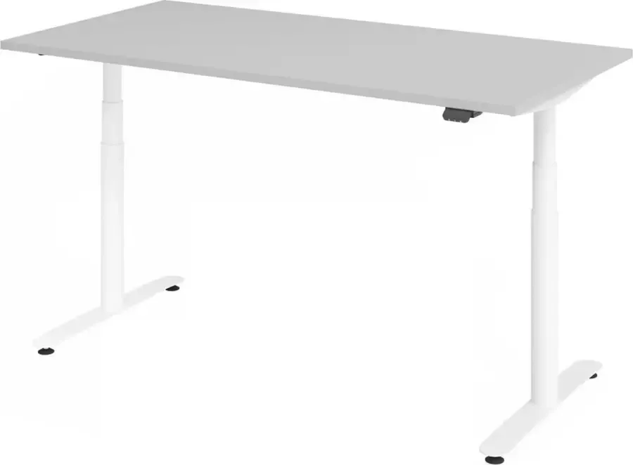 Hjh OFFICE PRO XDLR 16 W 160x80 Bureau elektrisch in hoogte verstelbaar 160 x 80 Grijs Tafelhoogte I Elektrisch in hoogte verstelbaar