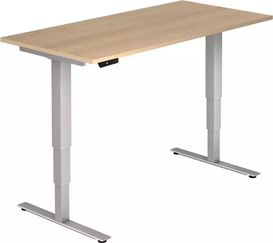 Hjh OFFICE PRO XDSM 16 S Bureau 160 x 80 Knoestige Eiken Tafelhoogte I Elektrisch in hoogte verstelbaar - Foto 3