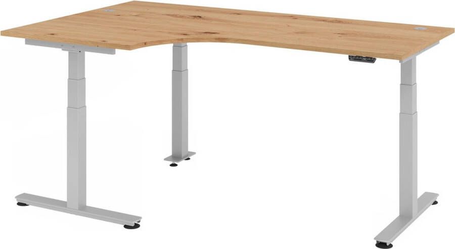 Hjh OFFICE PRO XDSM 82 S Bureau 200 x 120 Knoestige Eiken Tafelhoogte I Elektrisch in hoogte verstelbaar - Foto 2