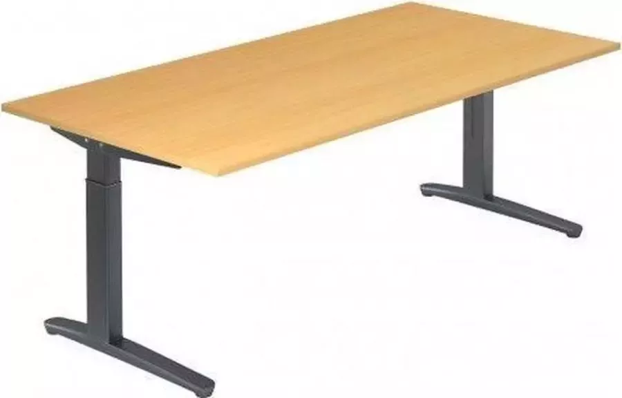 Hjh OFFICE PRO Bureau In Hoogte Verstelbaar Esdoorn Xtra XB 2E GG - Foto 2