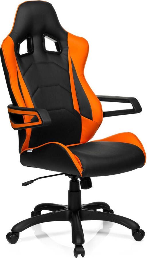 hjh office Racer Pro I PU Bureaustoel Leder Zwart oranje