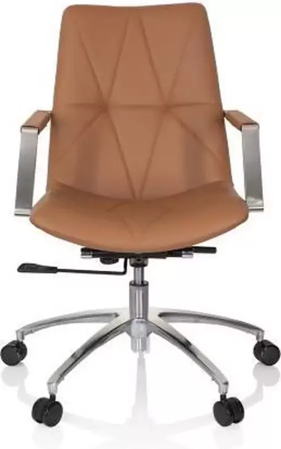 Hjh office Saranto II Thuisgebruik bureaustoel Camel bruin Kunstleder