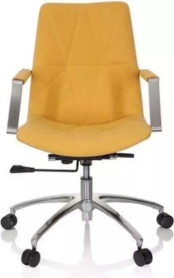 Hjh office Saranto II Thuisgebruik bureaustoel Mosterd Stof