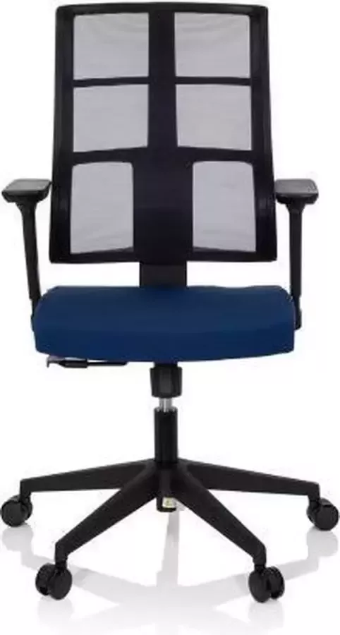 Hjh office Spinio Professionele bureaustoel Zwart Blauw stof netstof