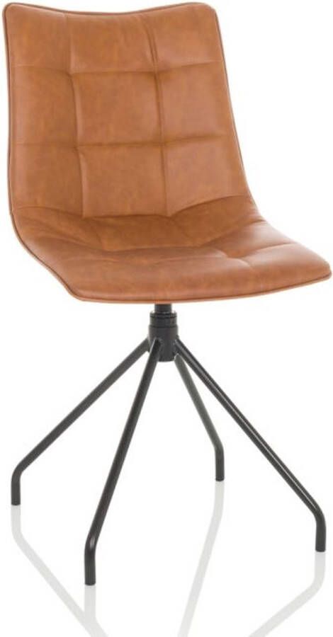 Hjh office TARVISO PU Vergaderstoel bezoekerstoel Bruin