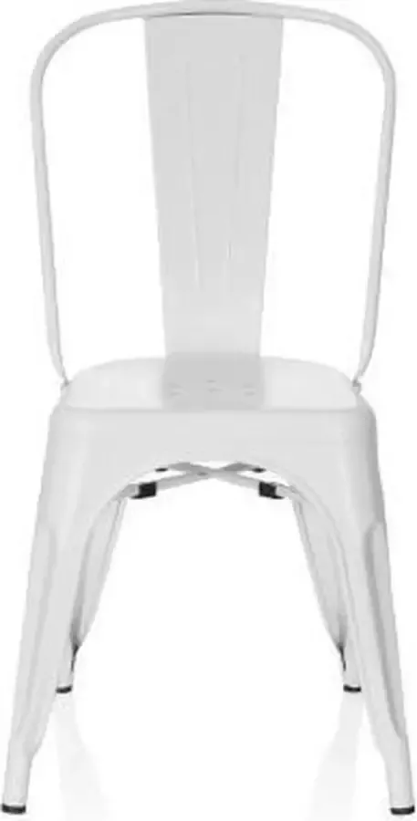 Hjh office Vergaderstoel Metaal Mat Wit Vantaggio Brush