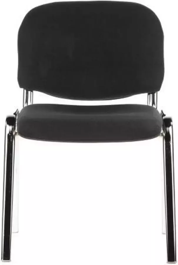 Hjh office XT 600 Bureaustoel Conferentiestoel Bezoekersstoel Zwart chroom