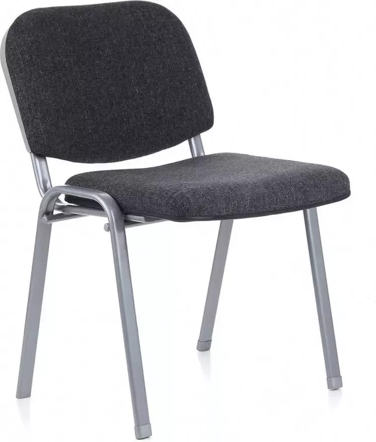 Hjh office XT 600 Bureaustoel Conferentiestoel Bezoekerstoel Grijs zilver