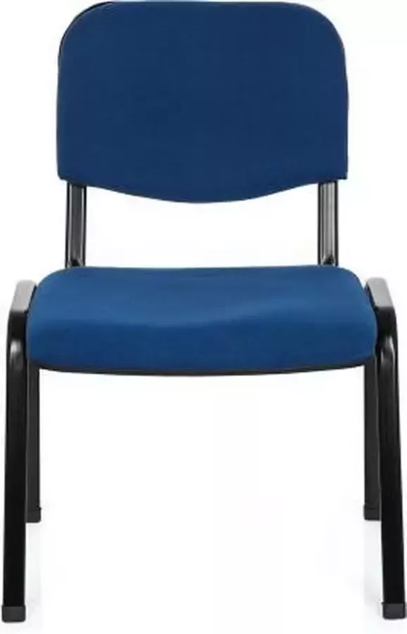 Hjh office XT 600 XL Vergaderstoel bezoekerstoel Blauw Stof