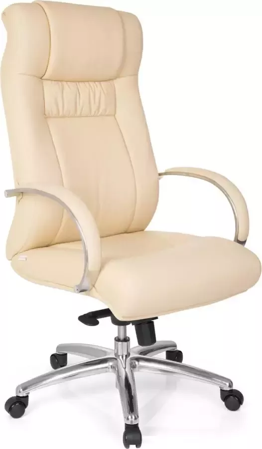 Hjh office XXL FG 600 Bureaustoel -Zware belasting (belasting tot 150 kg) Kunstleder Beige